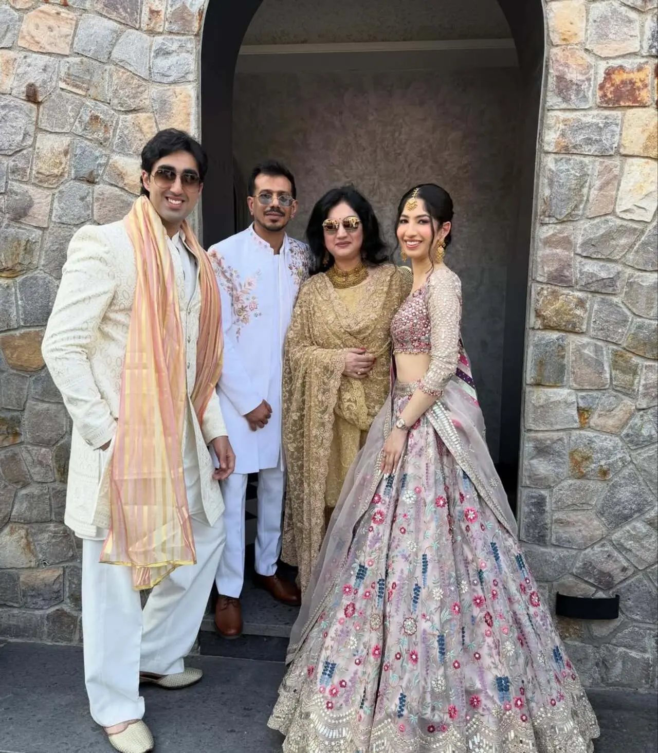 Earlier in the day, India leg-spinner Yuzvendra Chahal gave fans a peek into Shikhar and Sophie Shine's wedding celebrations by sharing pictures from the ceremony on Saturday